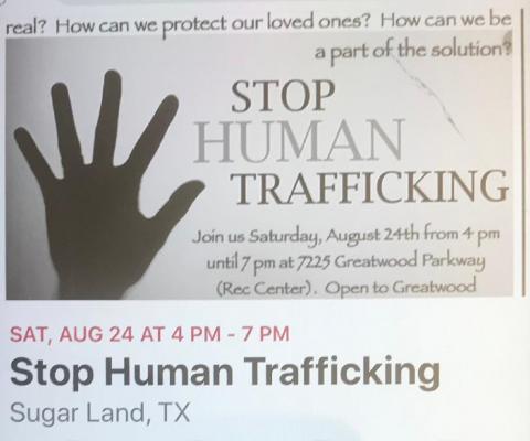 Neighborhood learns about trafficking