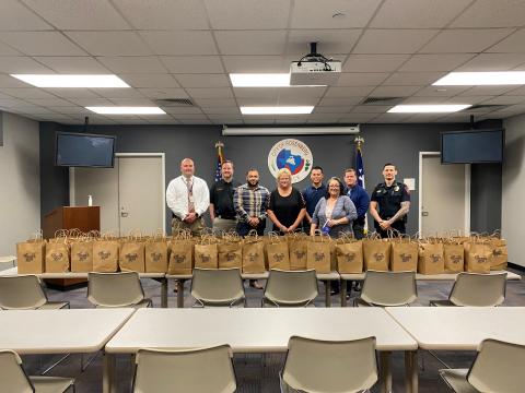 Thank you bags for Rosenberg PD